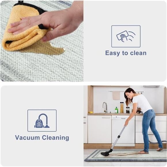 Anti Fatigue Kitchen Mat 2PCS,Non-Skid Waterproof Kitchen Rugs, Kitchen Mat - Picture 5 of 7